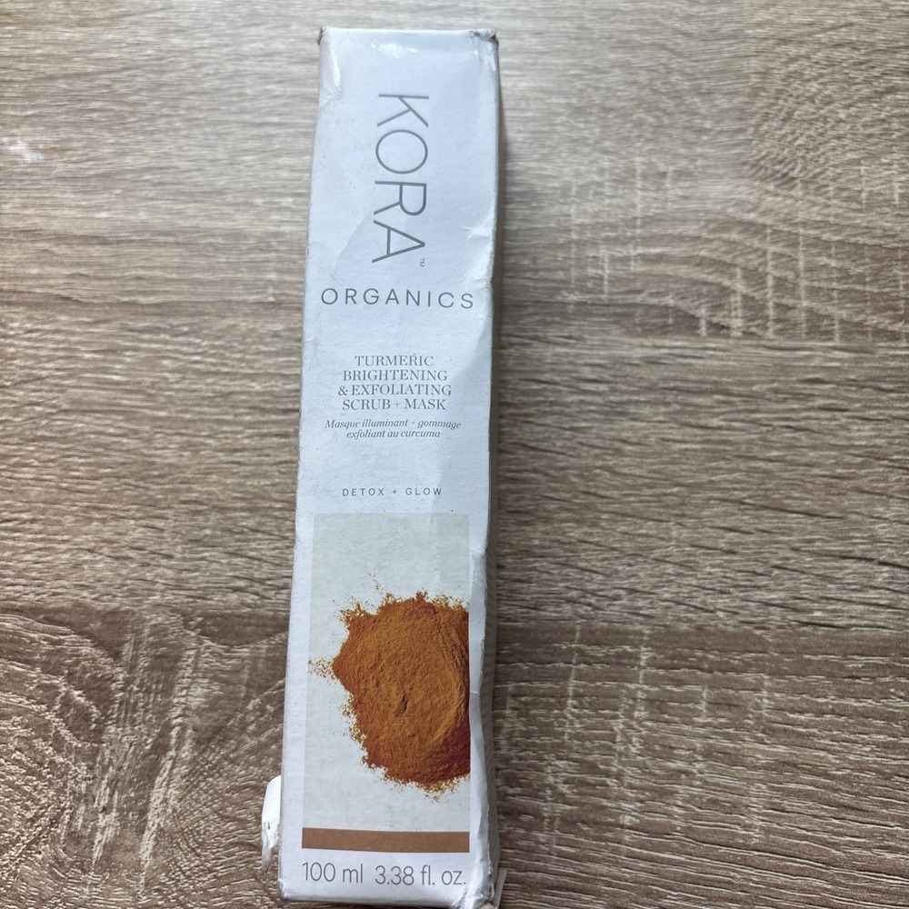 KORA New Organics Turmeric Brightening & Exfoliating Scrub + Mask 3.38 oz 100 ml